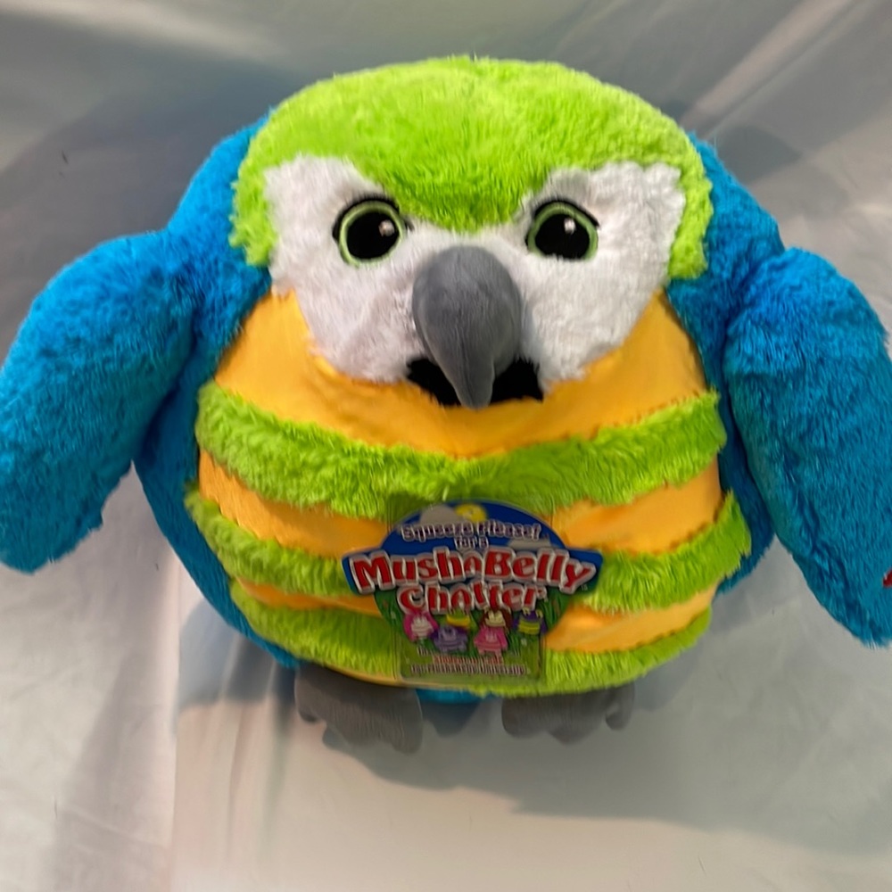 Mushabelly Chatter Bird by Jay at Play!Grumbles When Tummy Squeezed!WTags &Code!